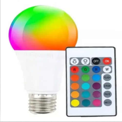 Bombillo RGB 5W con Control Remoto