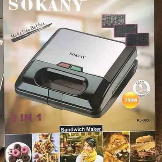Tostadora Sokany 3 en 1 KJ-303