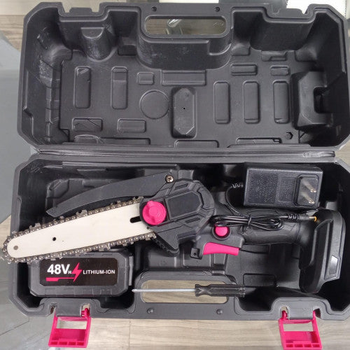 Mini Motosierra de Mano Inalámbrica 1 Bateria 48V