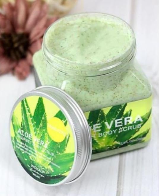 Crema Exfoliante de Aloe Vera de 12.3 oz