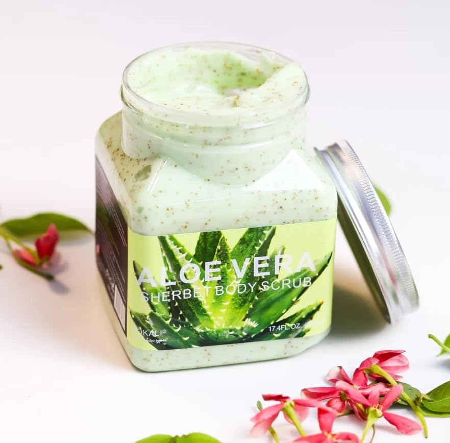 Crema Exfoliante de Aloe Vera de 12.3 oz