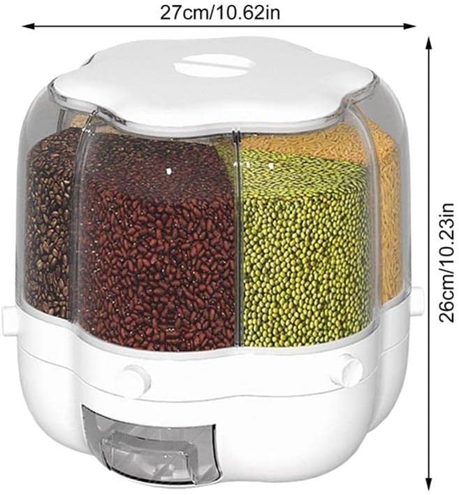 Dispensador de Granos con 6 Compartimentos