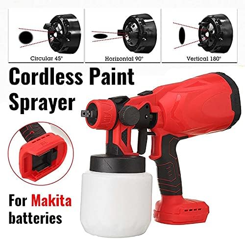 Pistola de Pintura Inalámbrica Roja - 2 Baterías