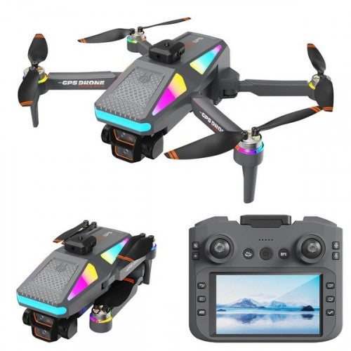 Drone S5hp Camara Dual Control Remoto Con Pantalla 2,4ghz