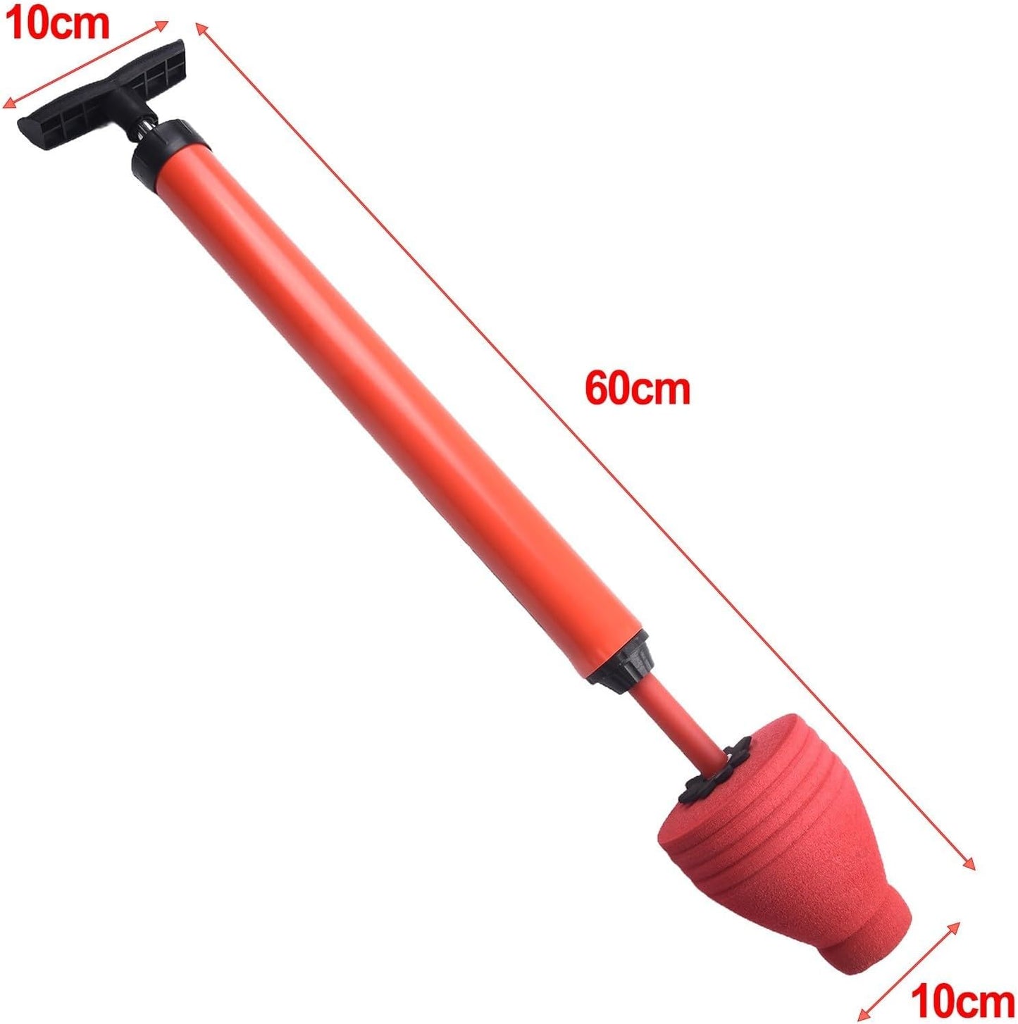 Destapador de Inodoro Tipo Brida - Émbolo Profesional 60cm