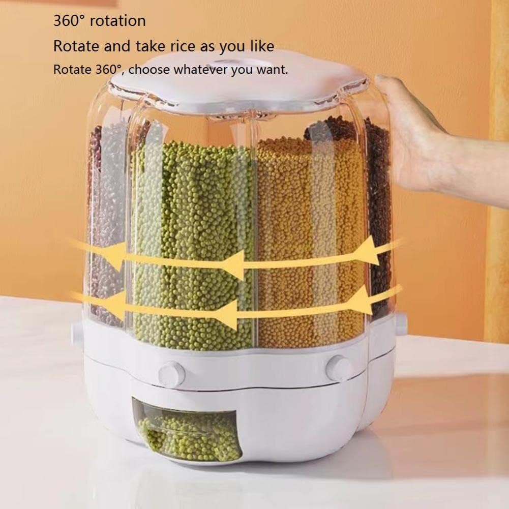 Dispensador de Granos con 6 Compartimentos