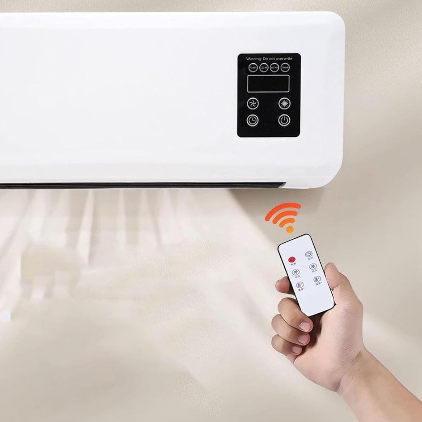 Ventilador Portátil de Pared de 2000W - 2 en 1