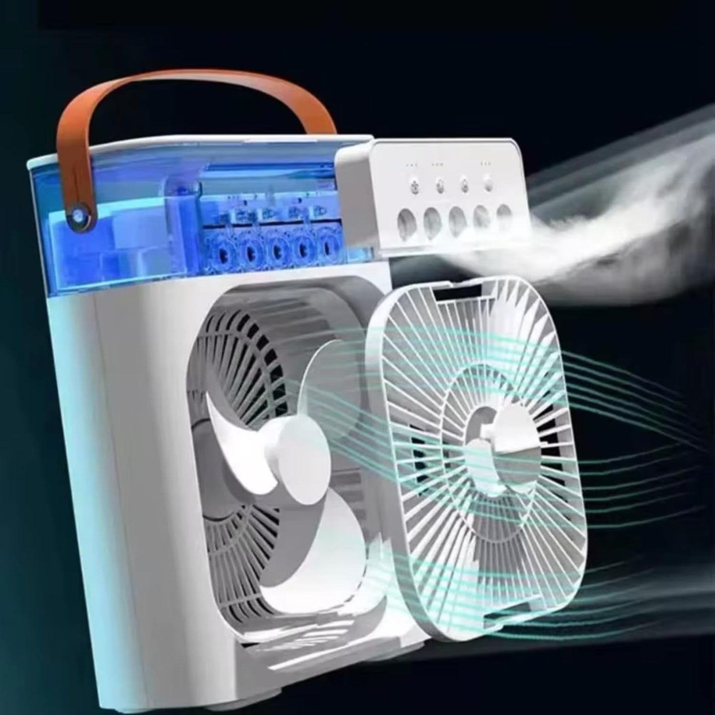 Abanico Mini Ventilador de Aire con Humidificador