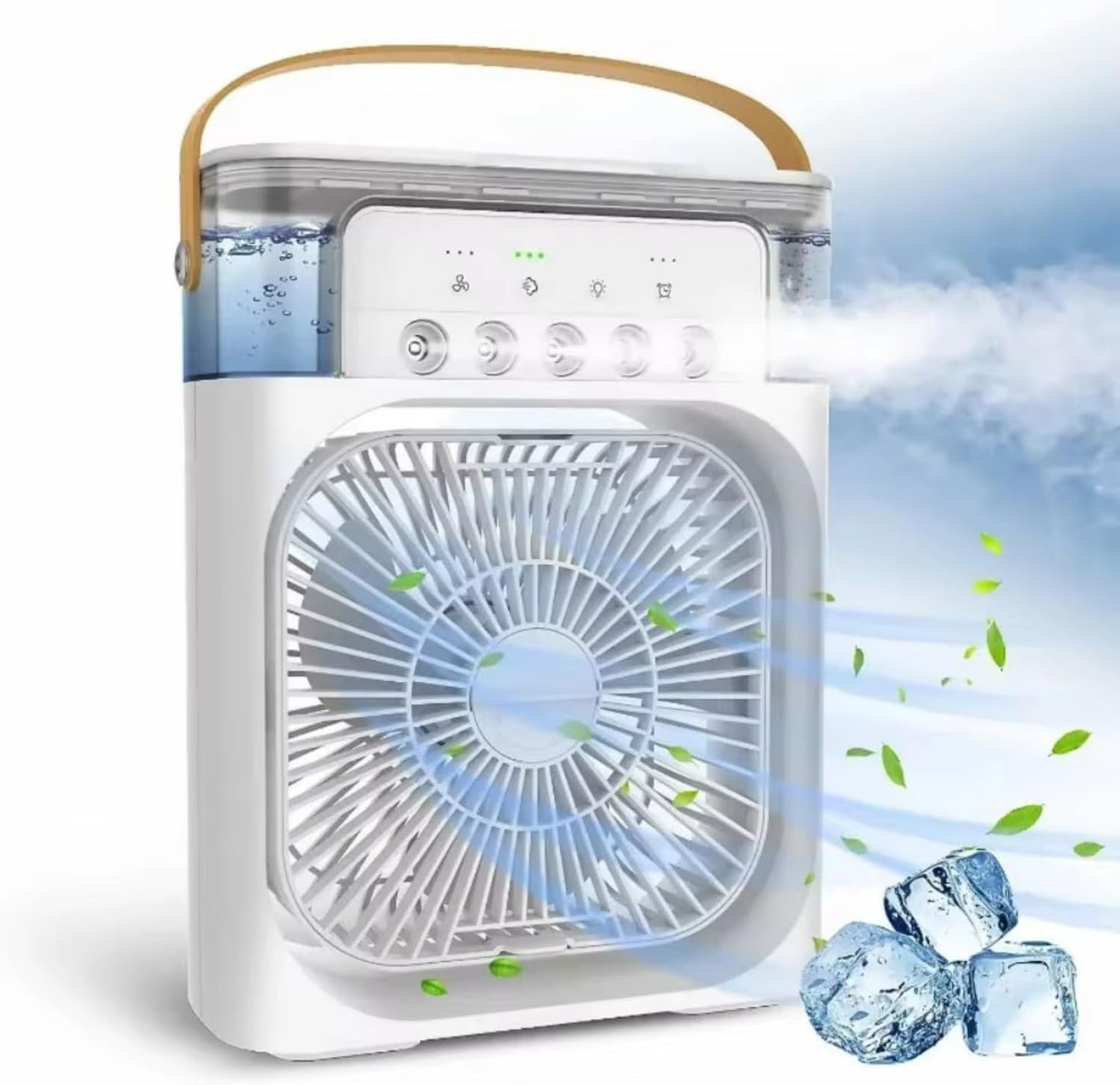 Abanico Mini Ventilador de Aire con Humidificador