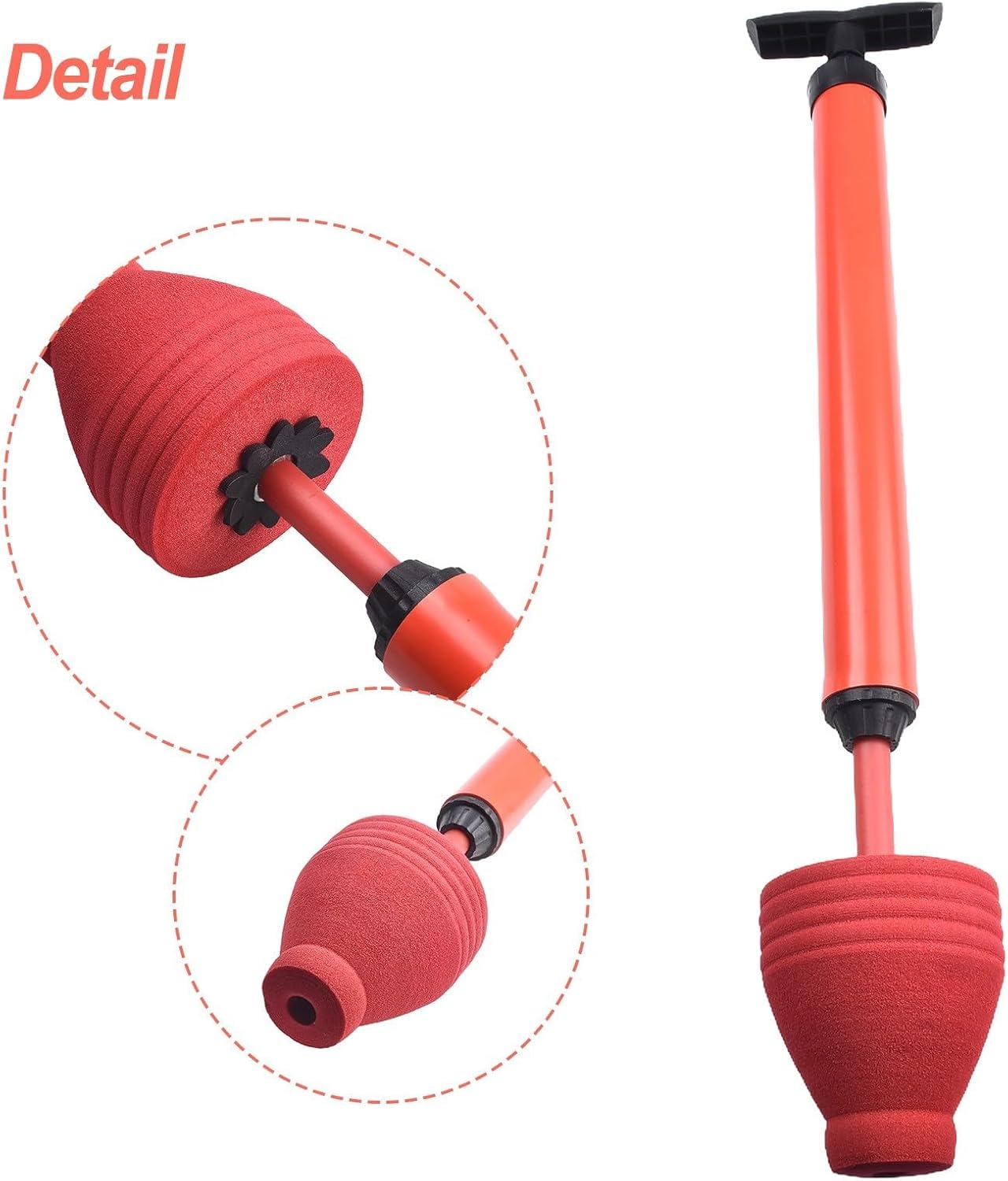 Destapador de Inodoro Tipo Brida - Émbolo Profesional 60cm