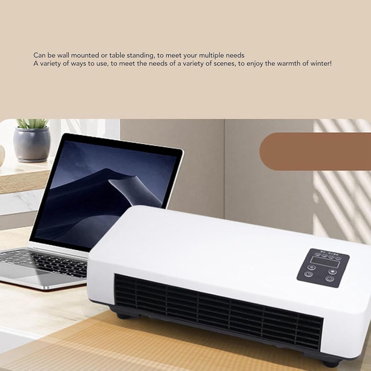 Ventilador Portátil de Pared de 2000W - 2 en 1