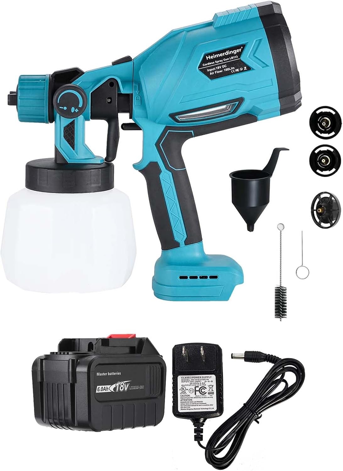 Pulverizador de Pintura Inalámbrico 800W - Kit Completo con Accesorios