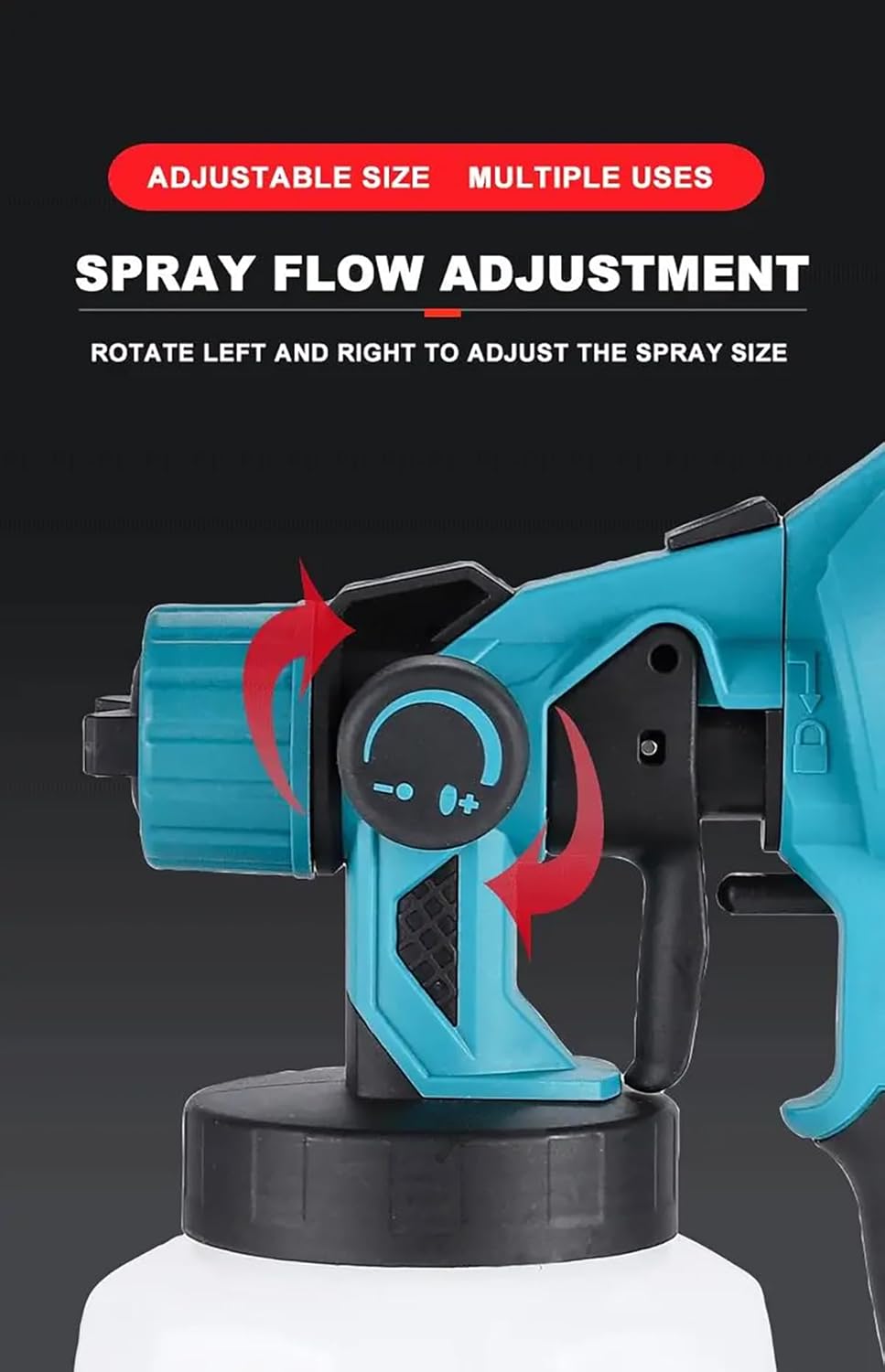Pulverizador de Pintura Inalámbrico 800W - Kit Completo con Accesorios