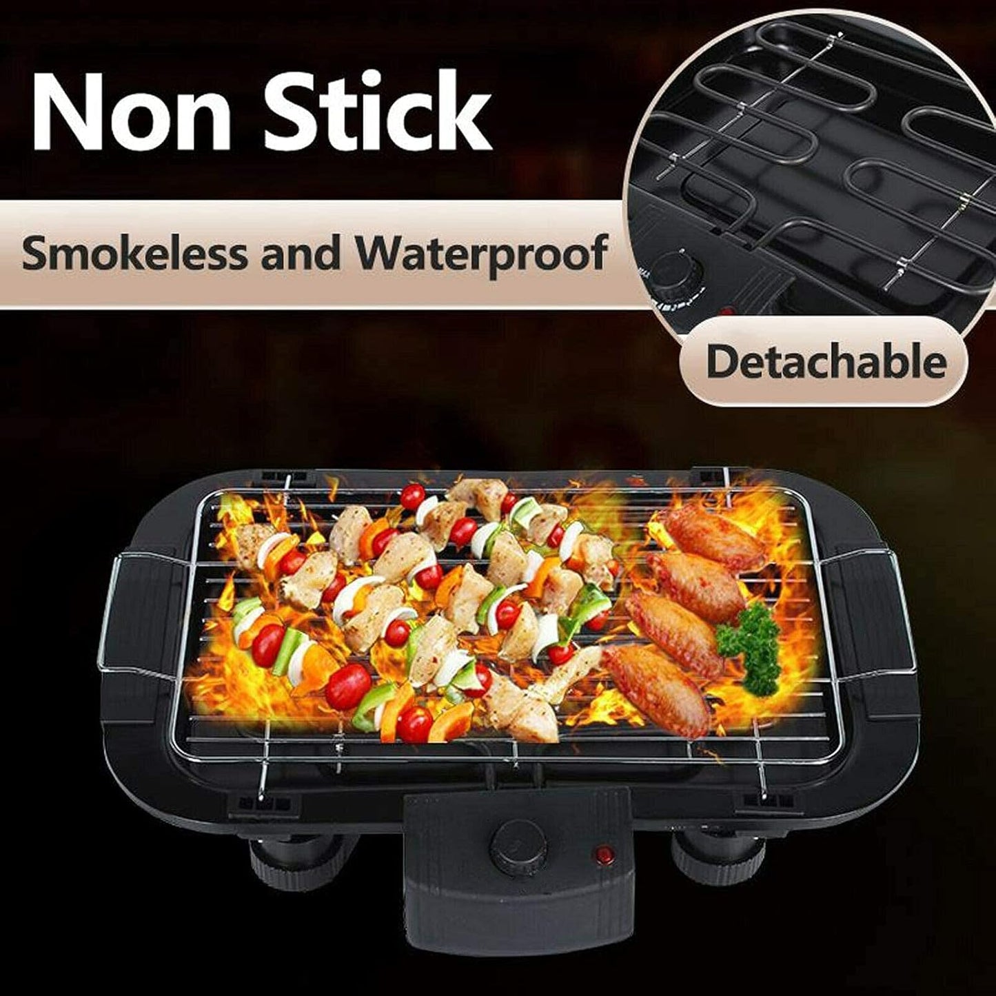 BBQ Eléctrico de 2000 W