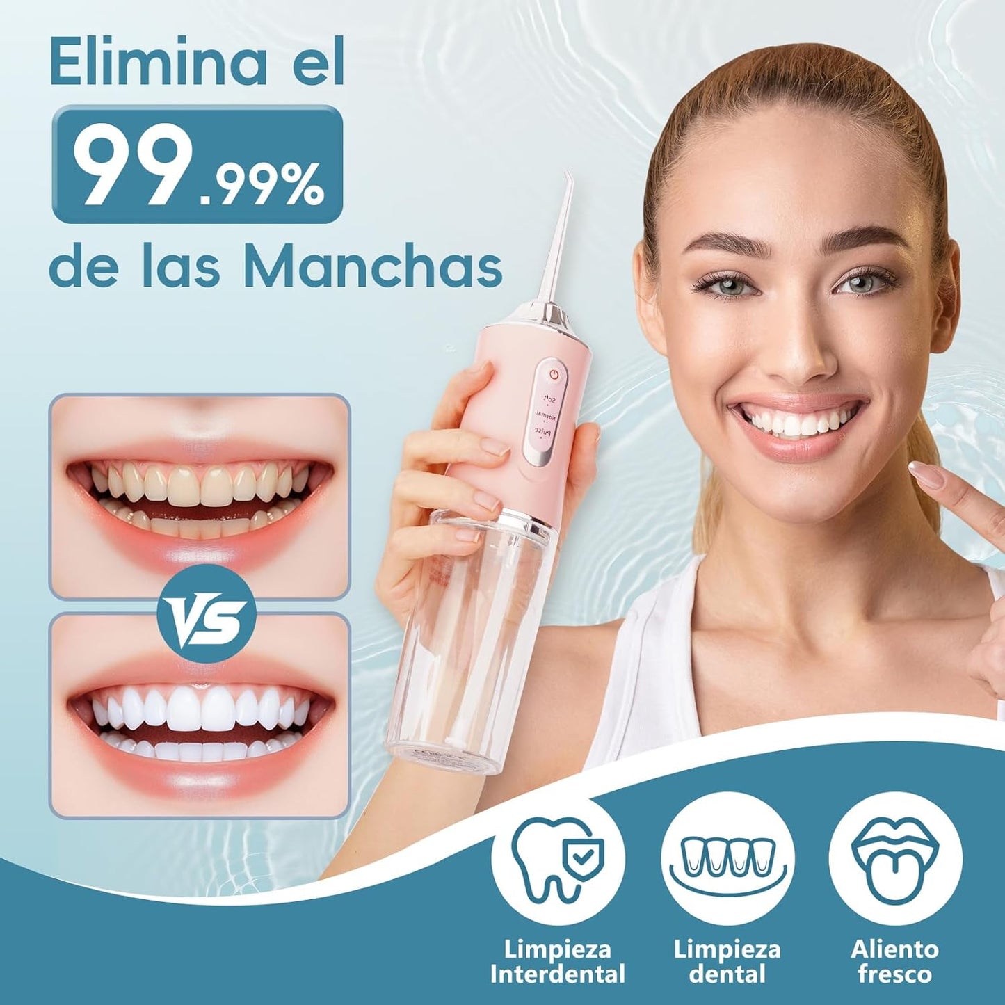 Irrigador Oral Portátil - Limpieza Dental Profesional