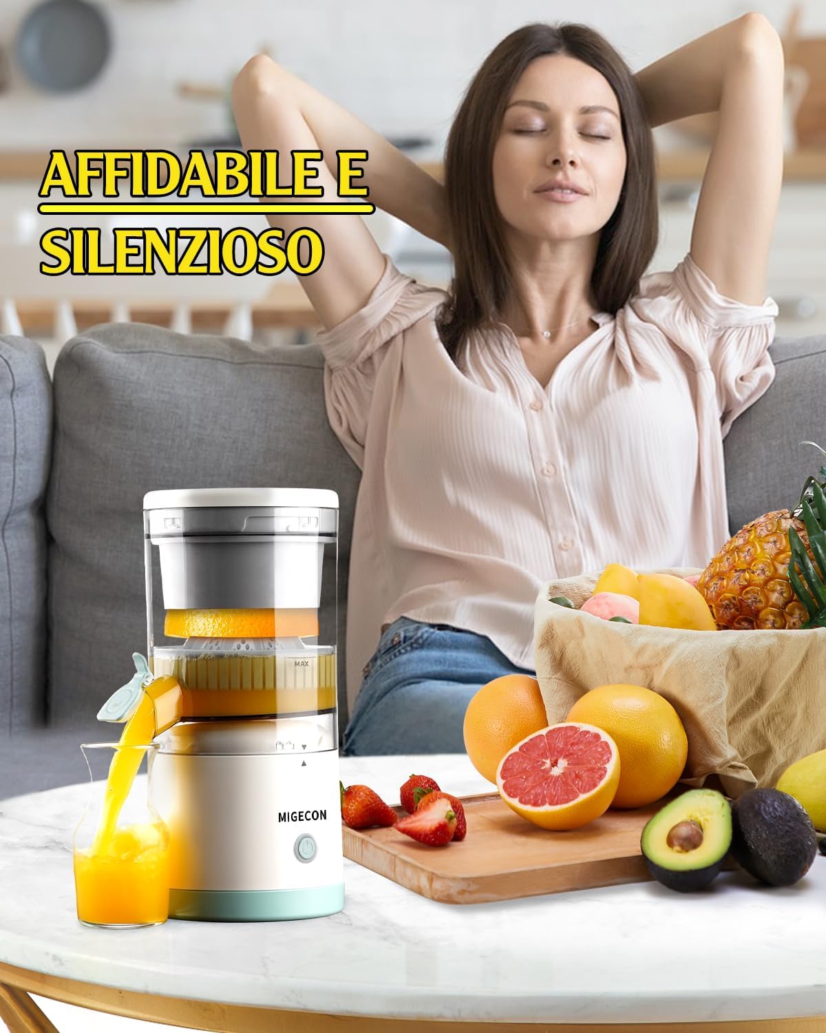 Exprimidor de Frutas Recargable
