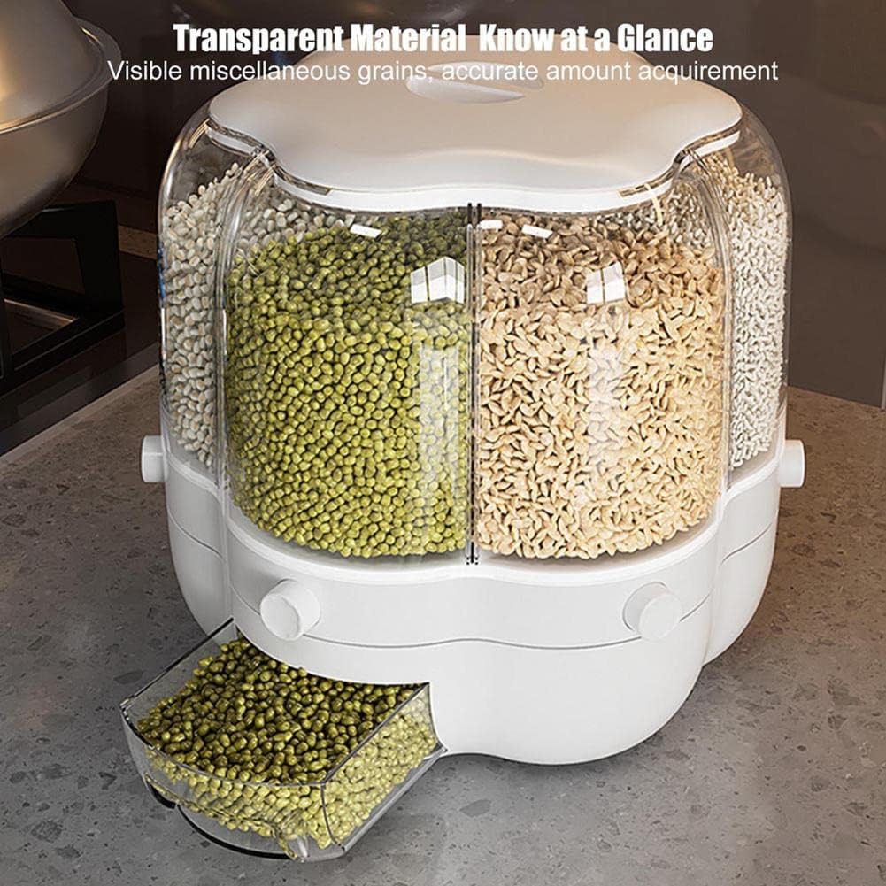 Dispensador de Granos con 6 Compartimentos