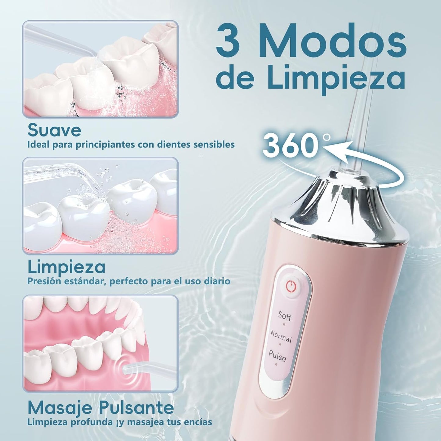 Irrigador Oral Portátil - Limpieza Dental Profesional