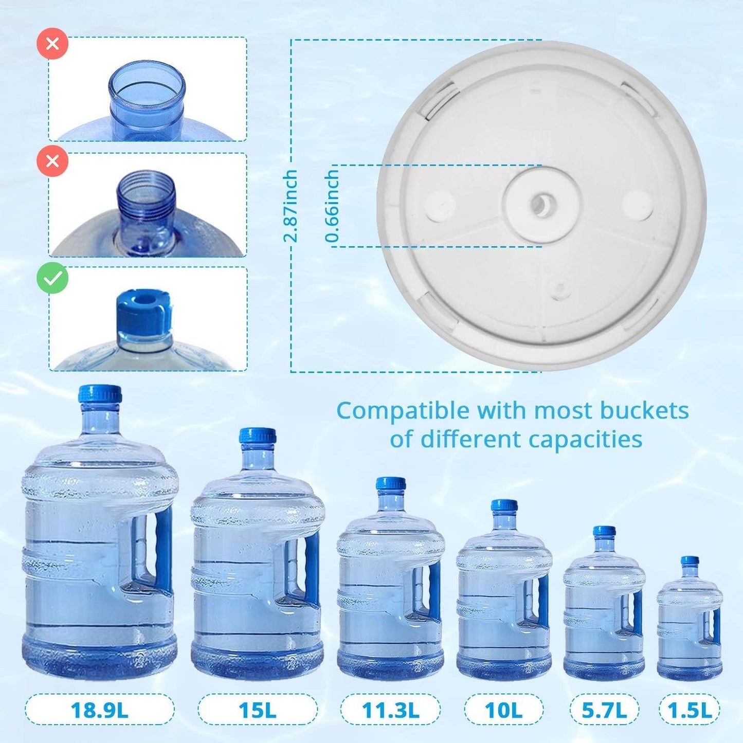 Dispensador de Agua Recargable para Botellones