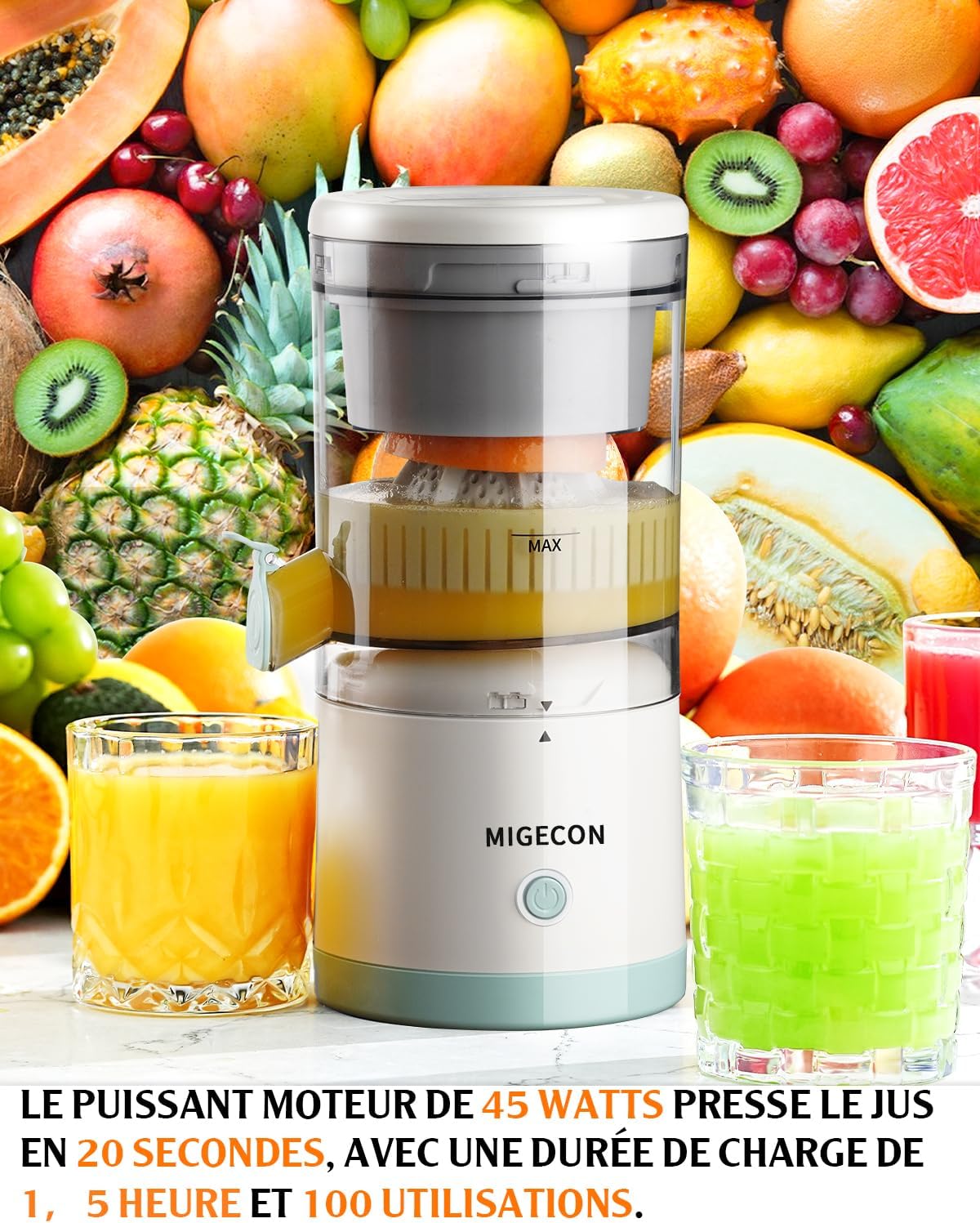 Exprimidor de Frutas Recargable