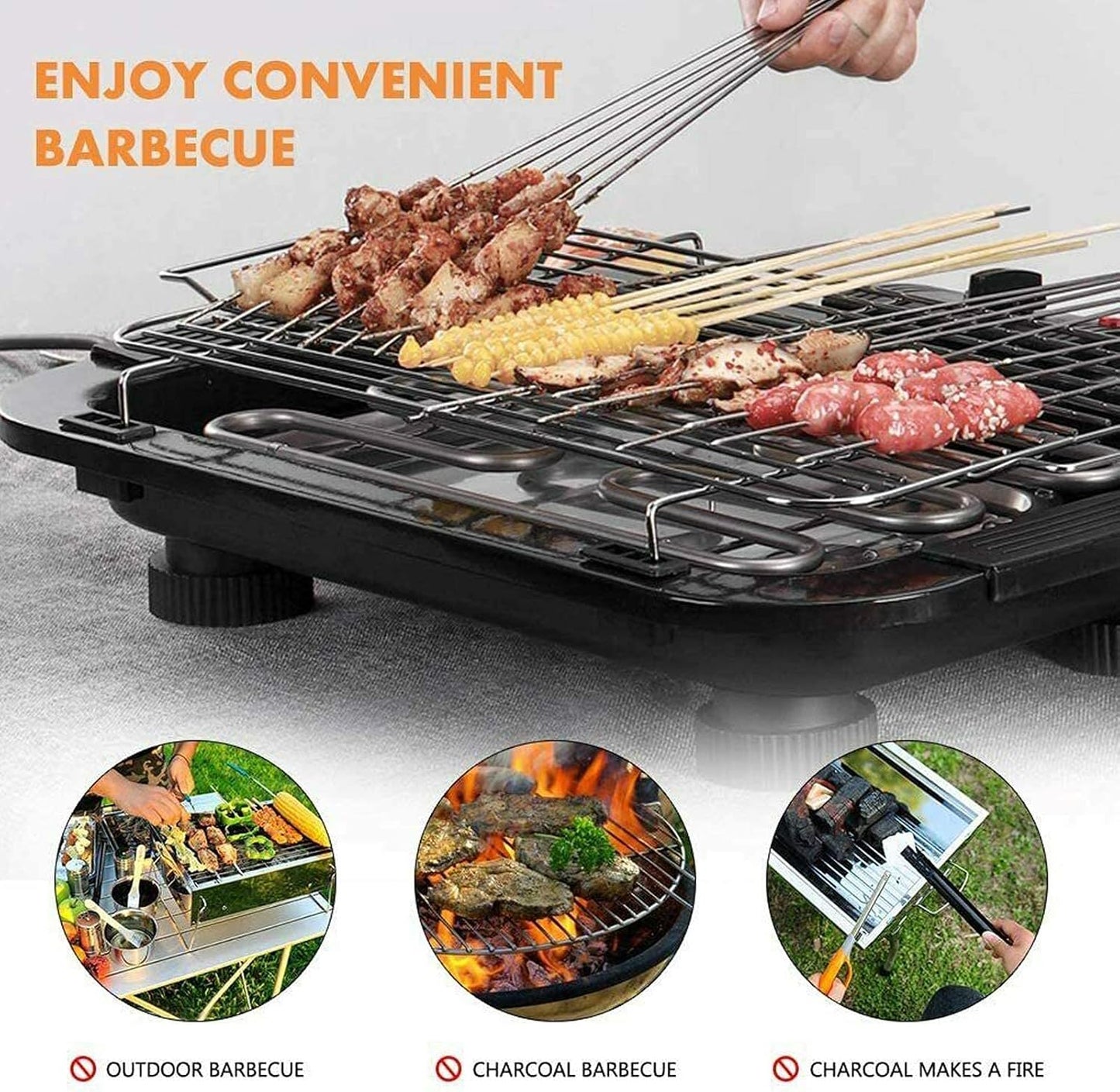 BBQ Eléctrico de 2000 W