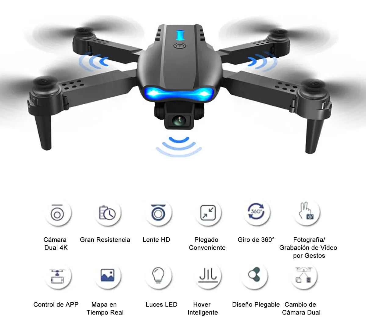 Drone E99 Pro - ¡Fotografía y videografía aérea en tus manos!