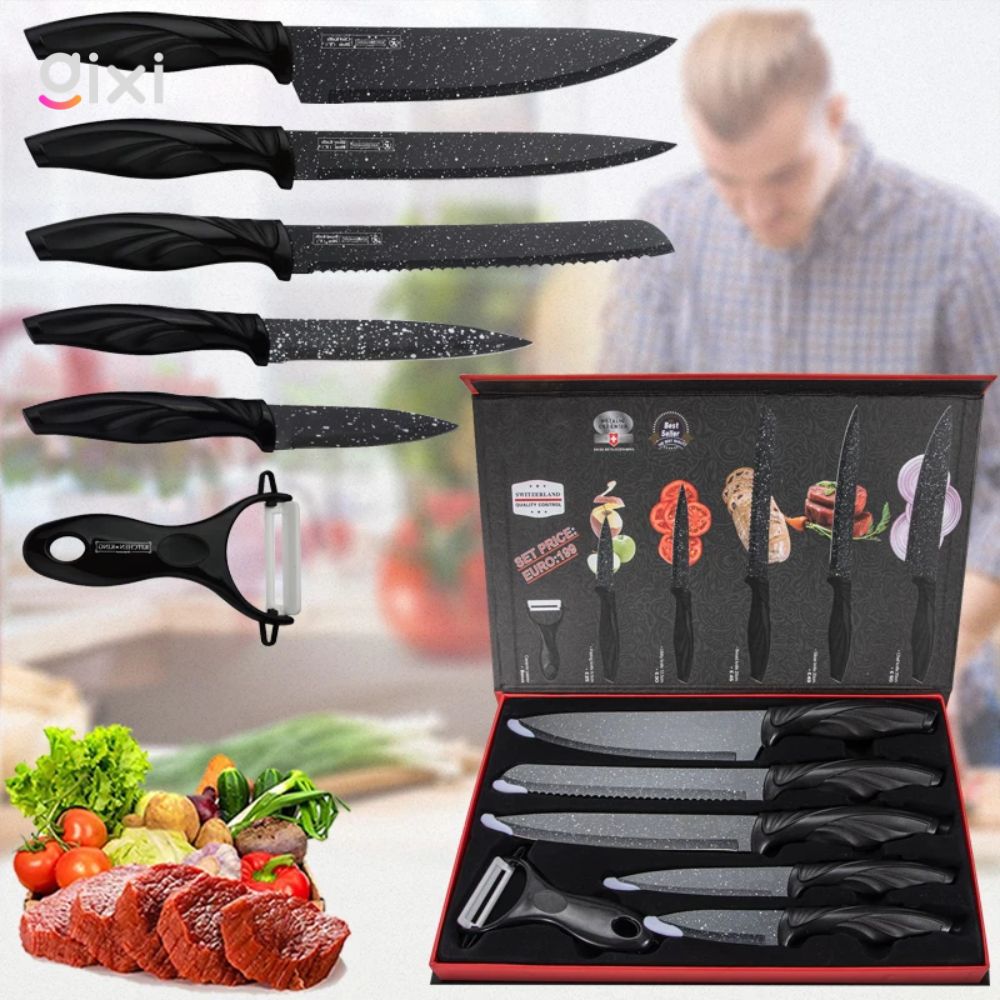 Juego de Cuchillos de Cocina Profesionales 6 Piezas
