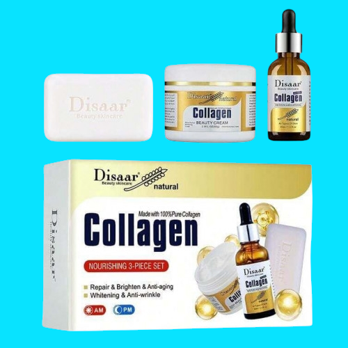 Set de Colágeno 3 Piezas (Jabón, Sérum y Crema): Cuidado Completo para tu Piel