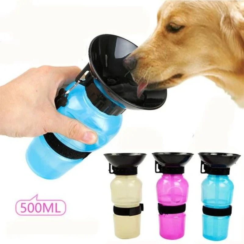Botella de Agua Portátil para Mascotas 500 ml
