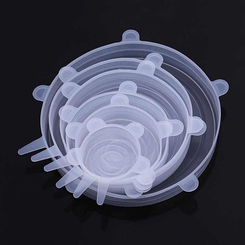Tapas de Silicona Reutilizables (Set de 6 Piezas)