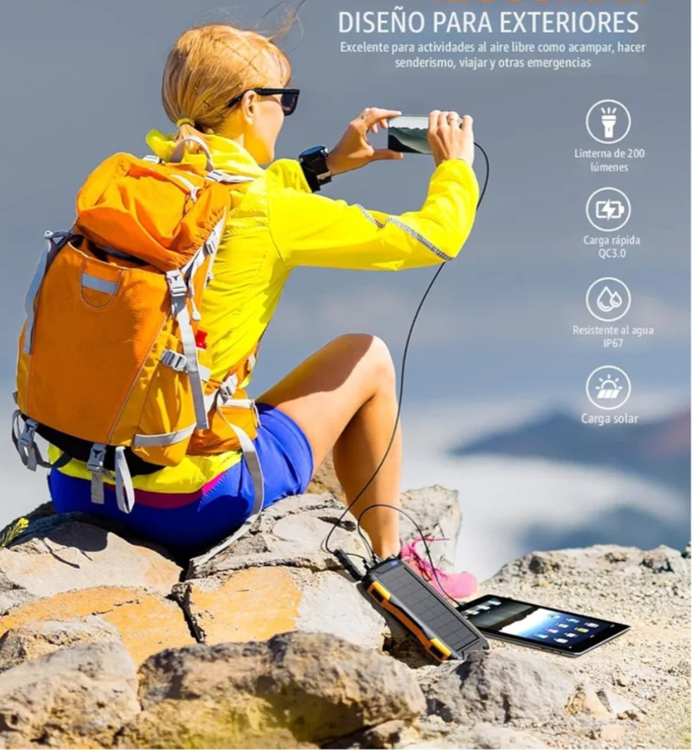 Power Bank con Carga Solar