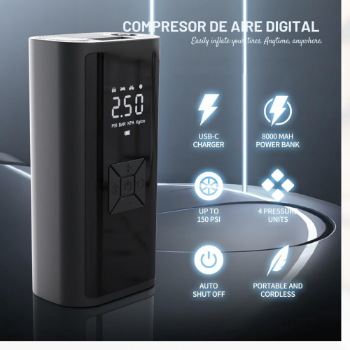 Compresor de Aire Digital Wireless