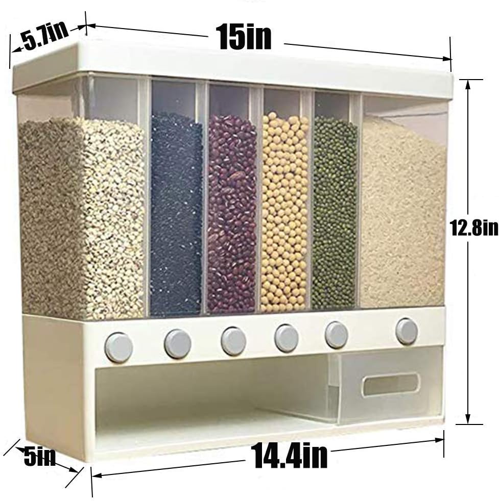 Dispensador de Alimentos Secos 6 en 1