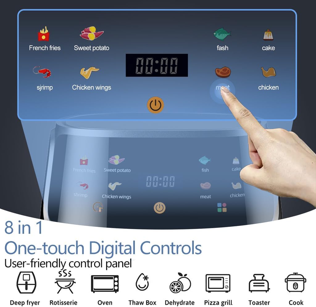 Freidora de Aire Digital de 8 Litros