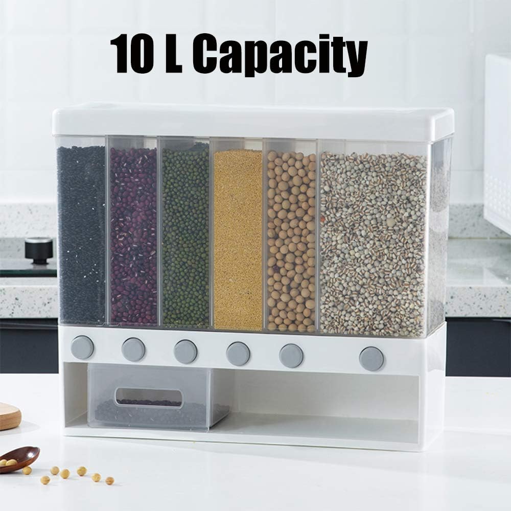 Dispensador de Alimentos Secos 6 en 1