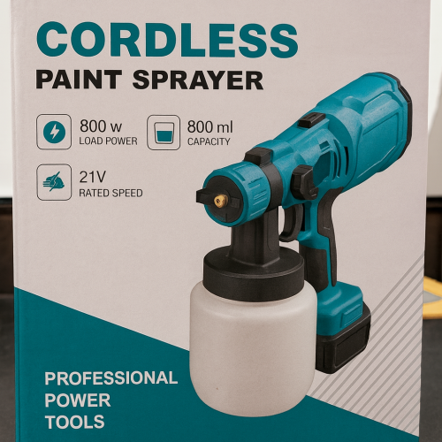Pulverizador de Pintura Inalámbrico 800W - Kit Completo con Accesorios