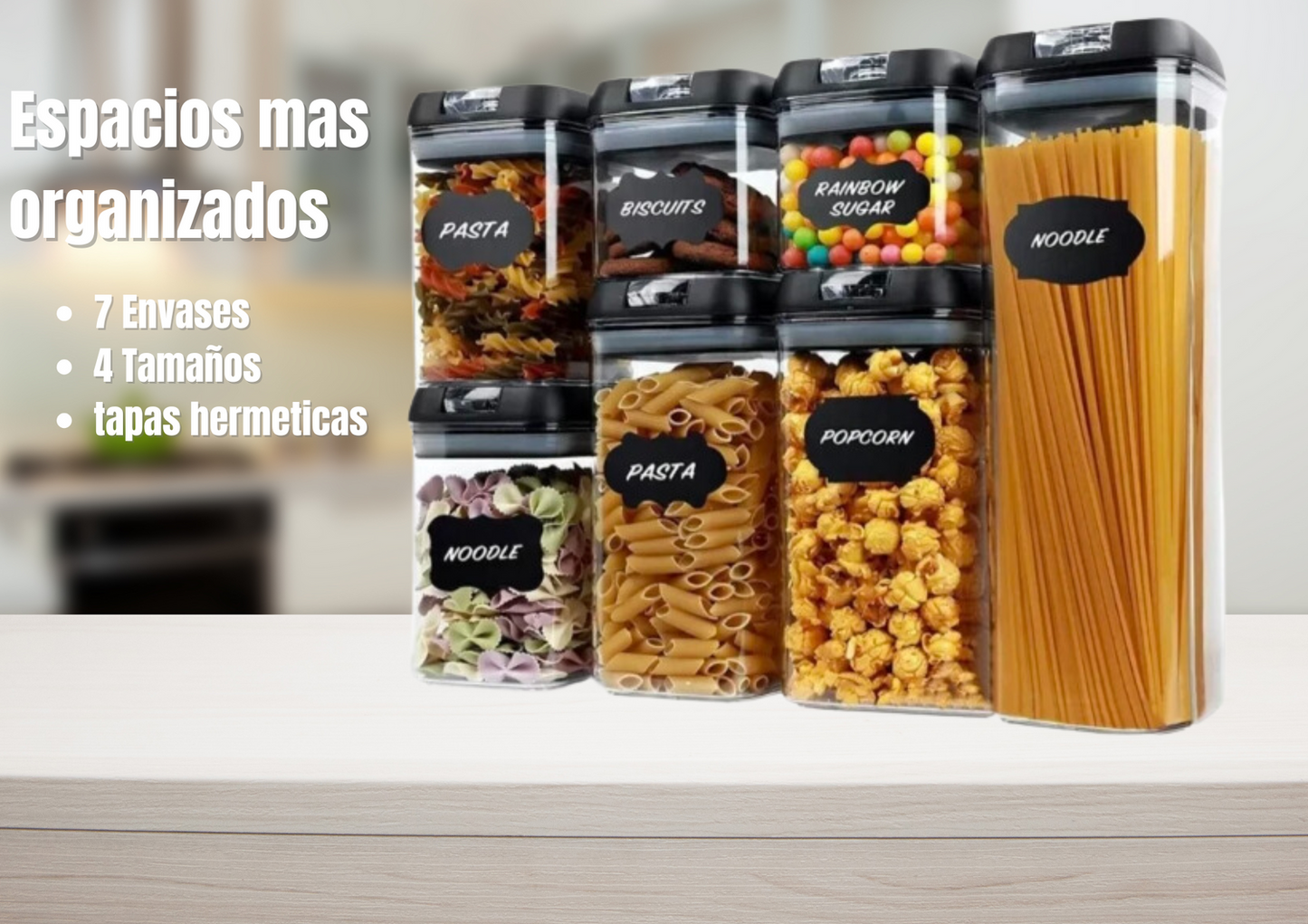 Envases de Alimentos de 7 Unidades