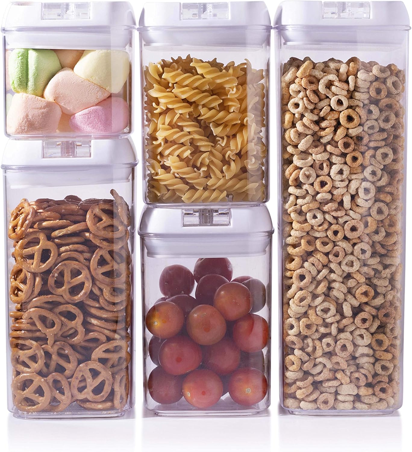 Juego de 5 Recipientes Hermeticos para Alimentos