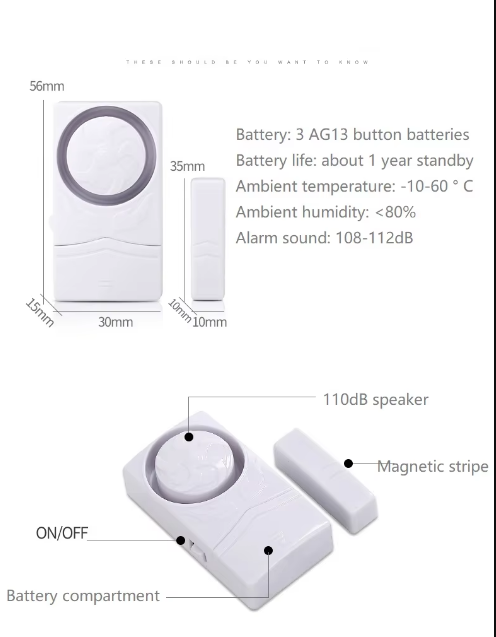 Alarma  Magnética para Puerta