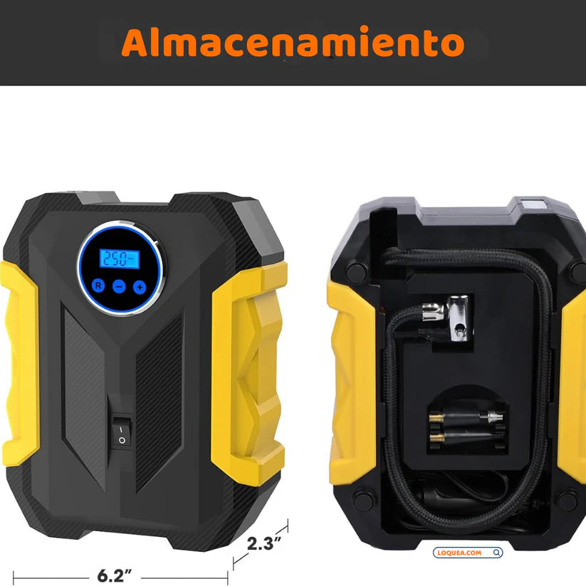 Compresor de Aire 12V con Linterna