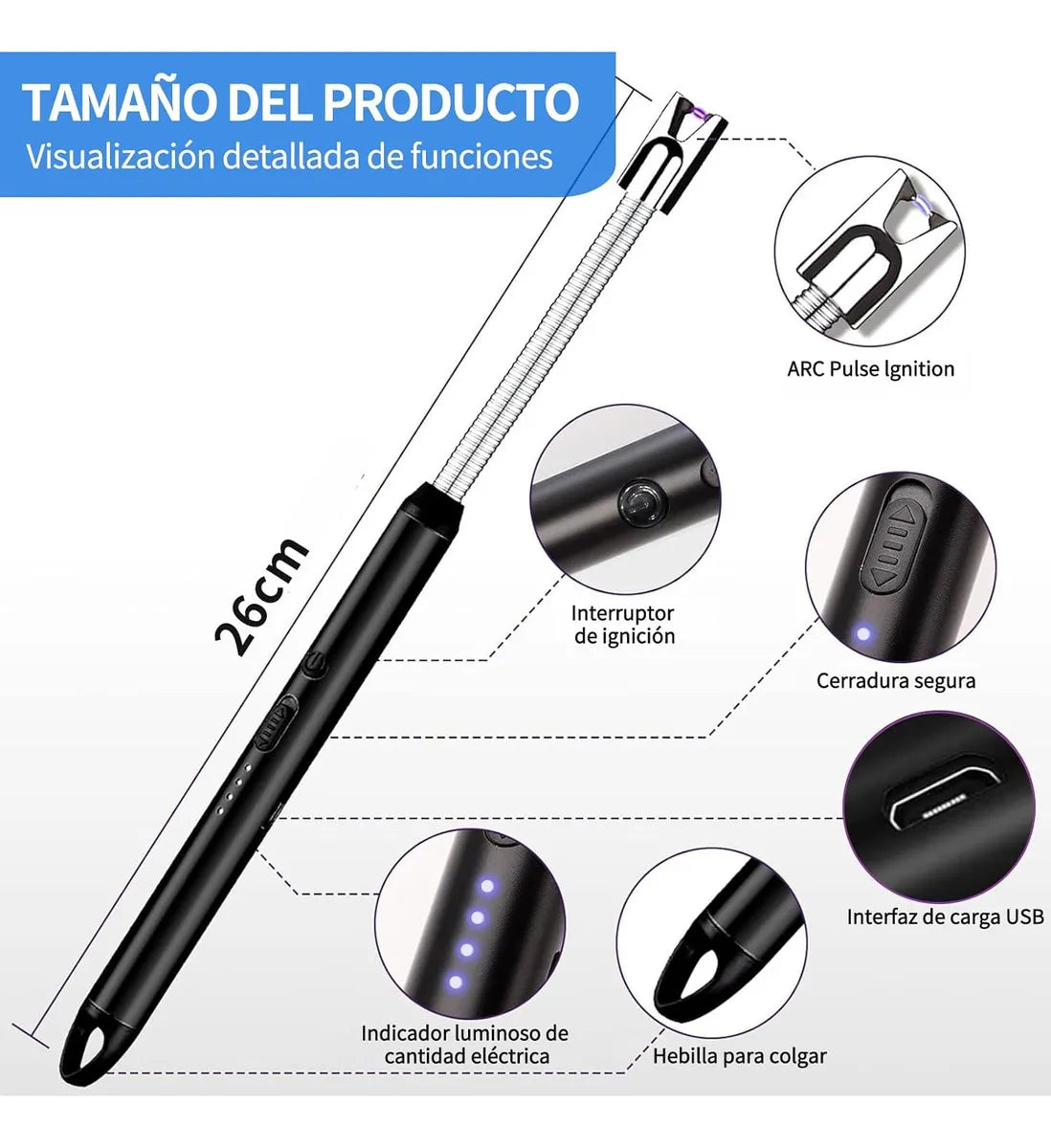 Encendedores Eléctricos Recargables por USB - ¡Convierte cada chispa en magia