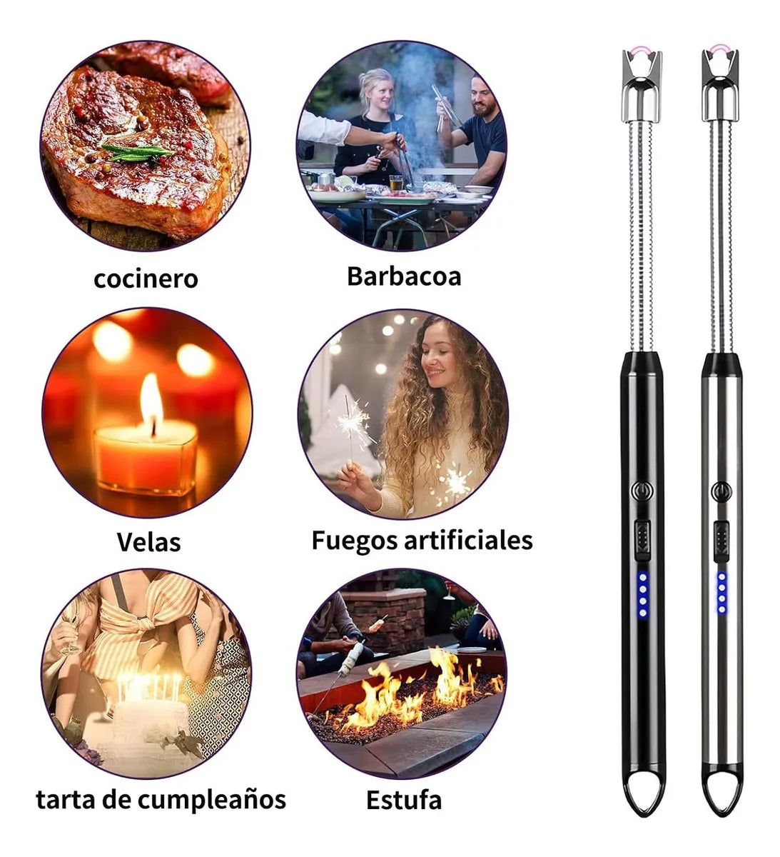 Encendedores Eléctricos Recargables por USB - ¡Convierte cada chispa en magia