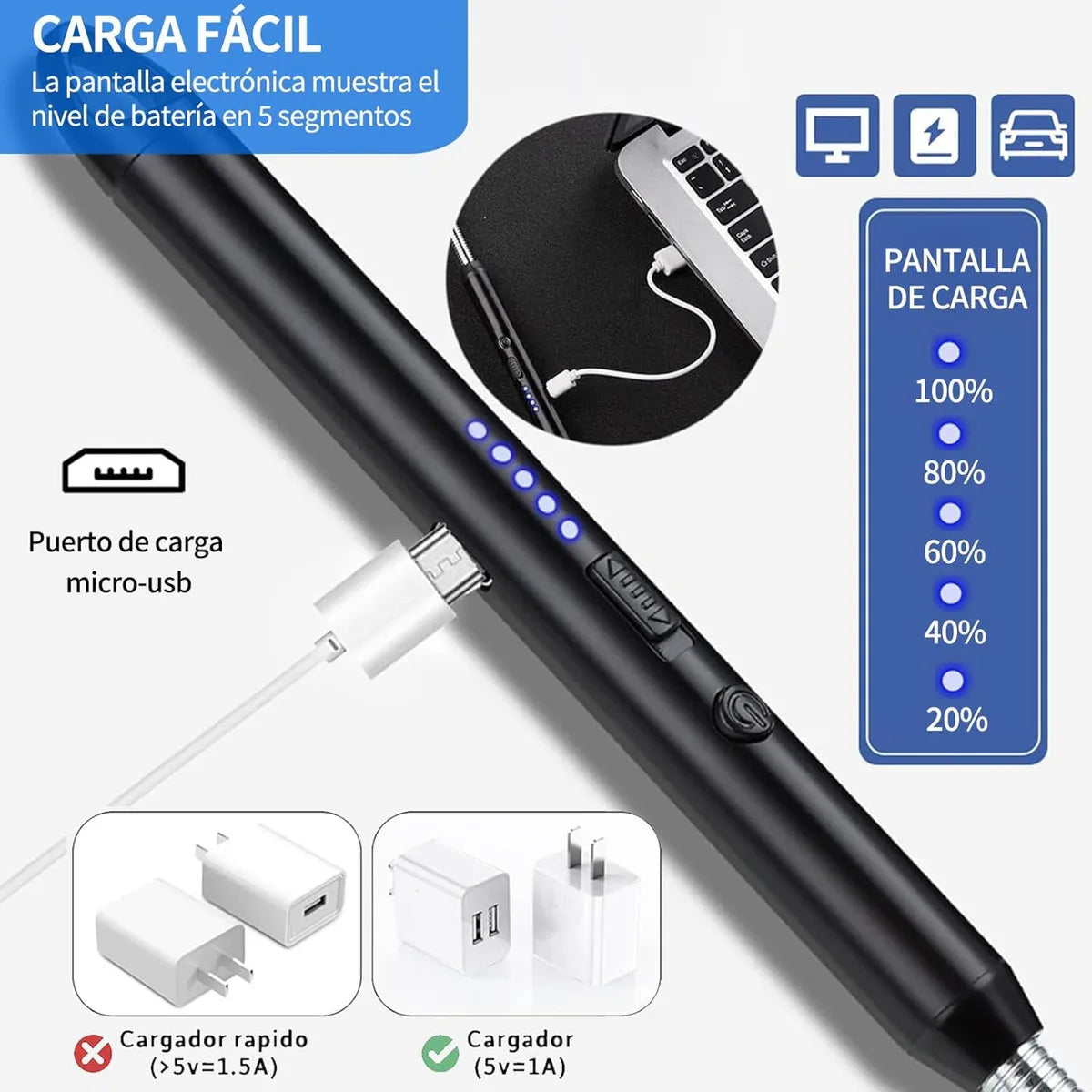 Encendedores Eléctricos Recargables por USB - ¡Convierte cada chispa en magia