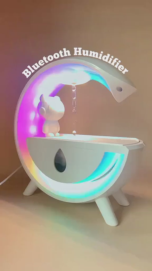 Humidificador Antigravedad con Luz Nocturna USB – Innovación y Relajación en tu Hogar