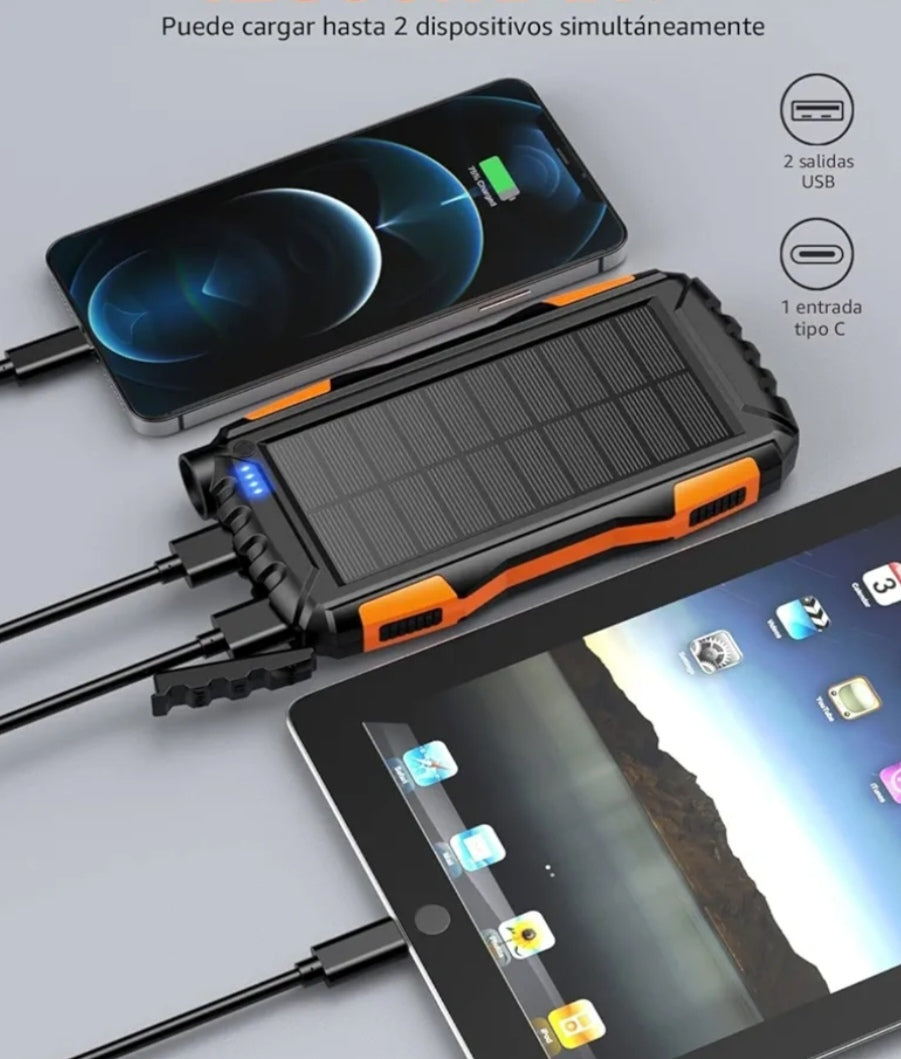 Power Bank con Carga Solar